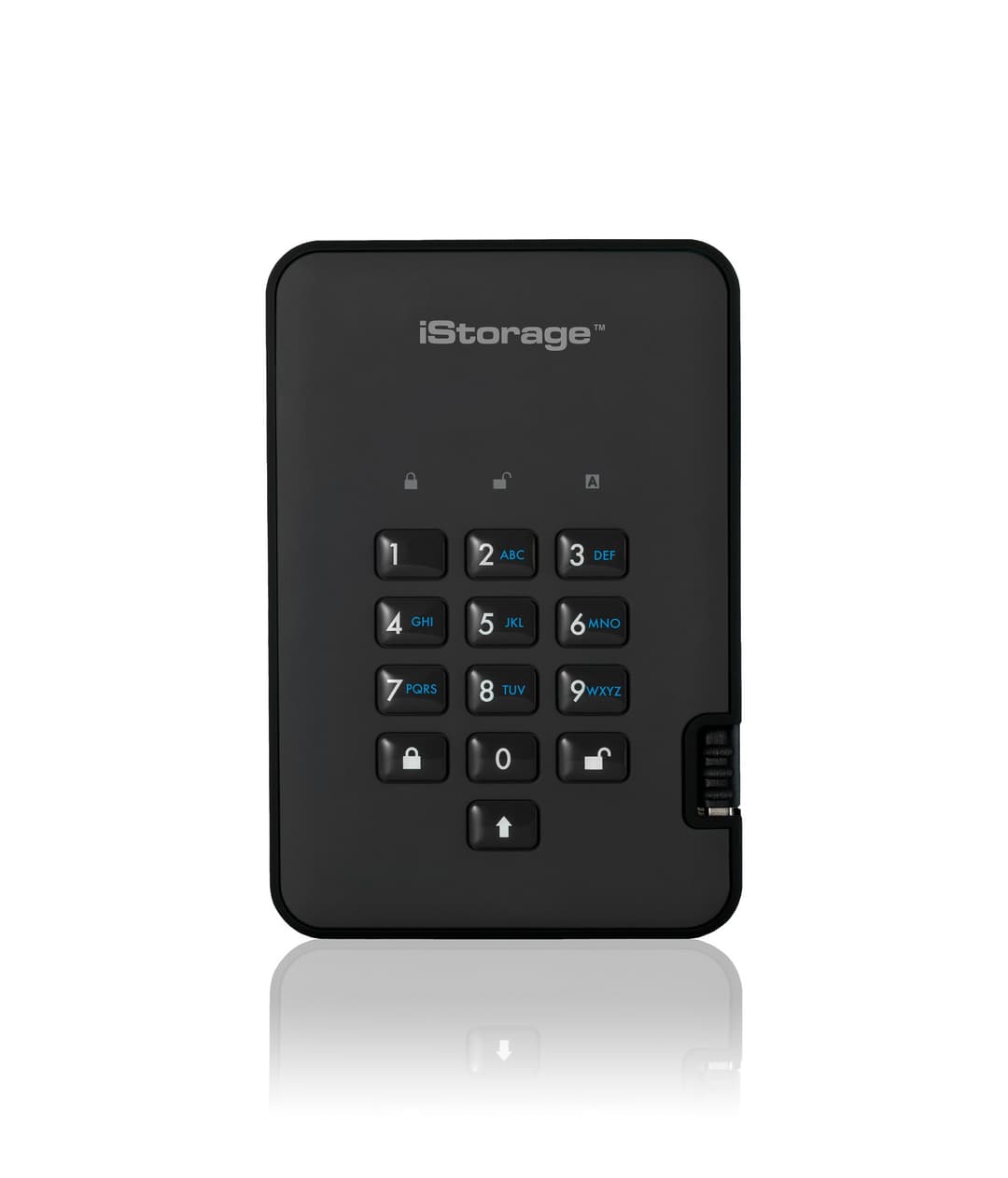 iStorage diskAshur² HDD 1TB Black | Secure Portable Hard Drive |AES-XTS 256-bit Hardware Encryption | PIN protected | OS & Platform Independent | TAA Compliant|Brute force hack defence | Dust/Water Resistant - Image 1