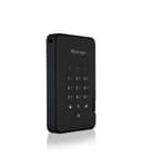 iStorage diskAshur² HDD 1TB Black | Secure Portable Hard Drive |AES-XTS 256-bit Hardware Encryption | PIN protected | OS & Platform Independent | TAA Compliant|Brute force hack defence | Dust/Water Resistant thumbnail 2