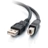 C2G 2m USB 2.0 A/B Cable - Black (6.6ft)