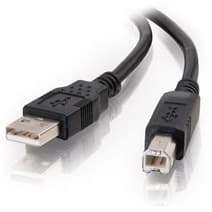 C2G 2m USB 2.0 A/B Cable - Black (6.6ft) - Image 3