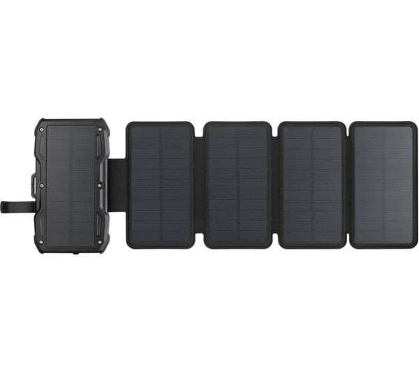 SANDBERG 10000 mAh Portable 5-Panel Solar Power Bank - Black - Image 3