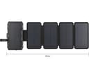 SANDBERG 10000 mAh Portable 5-Panel Solar Power Bank - Black thumbnail 6