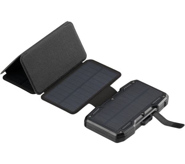 SANDBERG 10000 mAh Portable 5-Panel Solar Power Bank - Black - Image 8