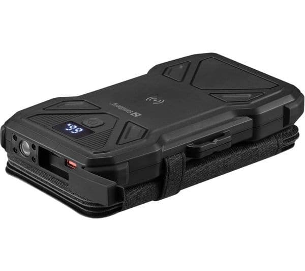 SANDBERG 10000 mAh Portable 5-Panel Solar Power Bank - Black - Image 9