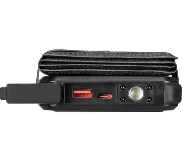 SANDBERG 10000 mAh Portable 5-Panel Solar Power Bank - Black - Image 10