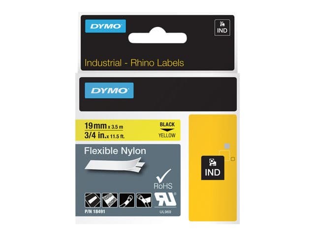 DYMO - flexible tape - 1 cassette(s) - Roll (1.9 cm x 3.5 m)