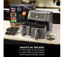 Ninja MAX 6-in-1 Dual Zone DZ400UK Air Fryer Gun Metal Grey thumbnail 9