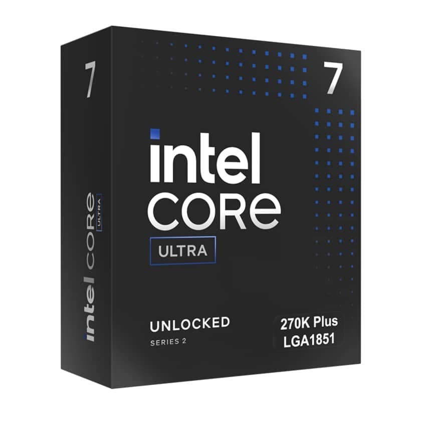 Intel Core Ultra 7 270K Plus 24-Core Processor, Up to 5.5GHz, 36MB Smart Cache, LGA1851 – BX80768270K