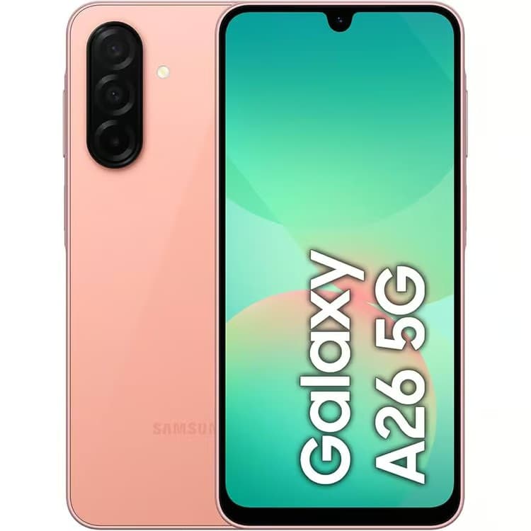 Samsung Galaxy A26 5G 128GB - Peach Pink - Image 1