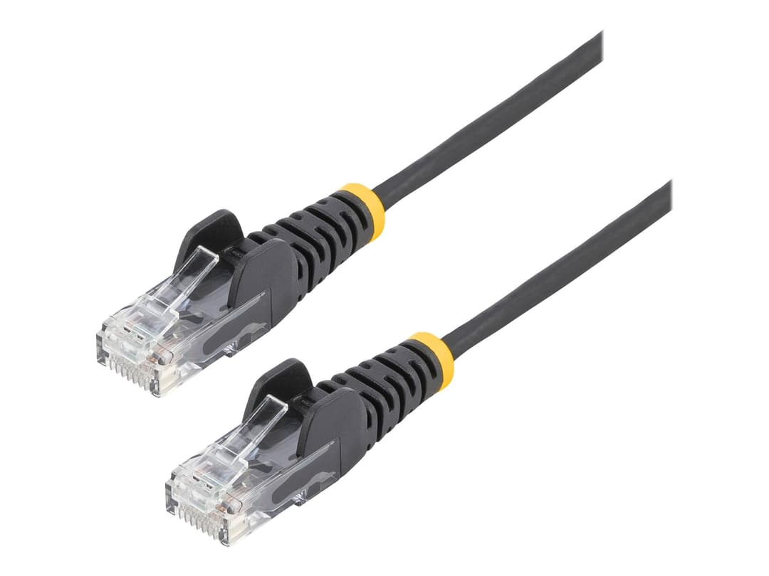 StarTech Slim LSZH CAT6 Snagless Patch Cable 50cm - Black (N6PAT50CMBKS) - Image 1