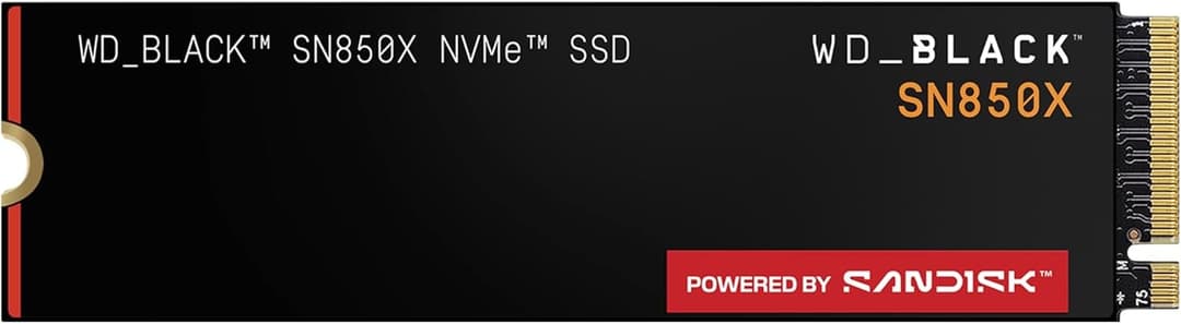 WD_BLACK SN850X 1TB M.2 2280 PCIe Gen4 NVMe SSD - Without Heatsink - Image 1