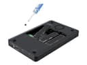 StarTech.com 4 Bay Thunderbolt 3 NVMe Enclosure, For M.2 NVMe Solid State Drives, 1x DisplayPort Video & 2x TB3 Downstream Ports, Up to 40Gbps, 72W Power Supply - 4 Bay M.2 SSD External Hard Drive Enclosure (M2E4BTB3) - storage enclosure - M.2 NVMe Card / thumbnail 4