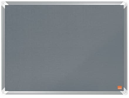 Nobo Premium Plus Felt Notice Board 600x450mm - Grey