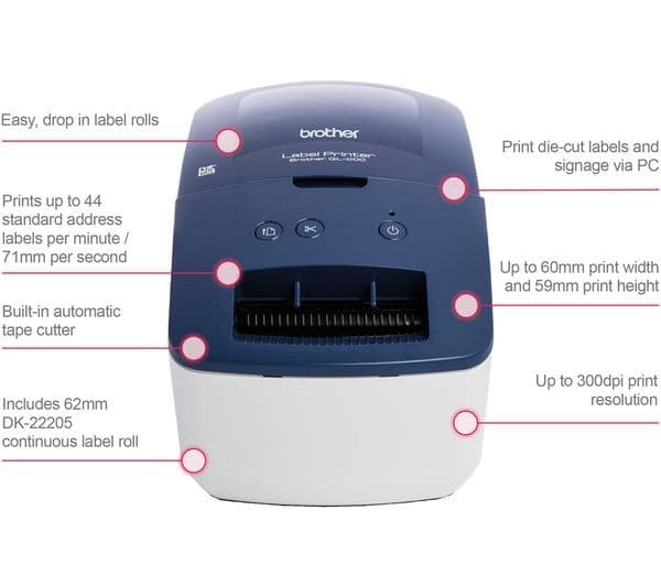 BROTHER QL-600B Label Printer - Image 2