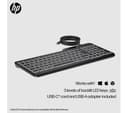 HP 400 Backlit Wired Keyboard Black thumbnail 2