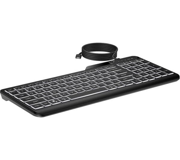 HP 400 Backlit Wired Keyboard Black - Image 10
