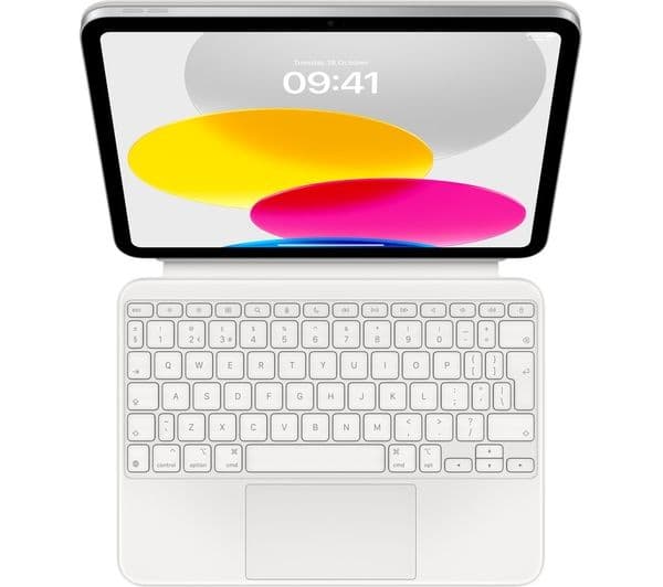 Apple iPad 10th Gen Magic Keyboard Folio White - Image 1