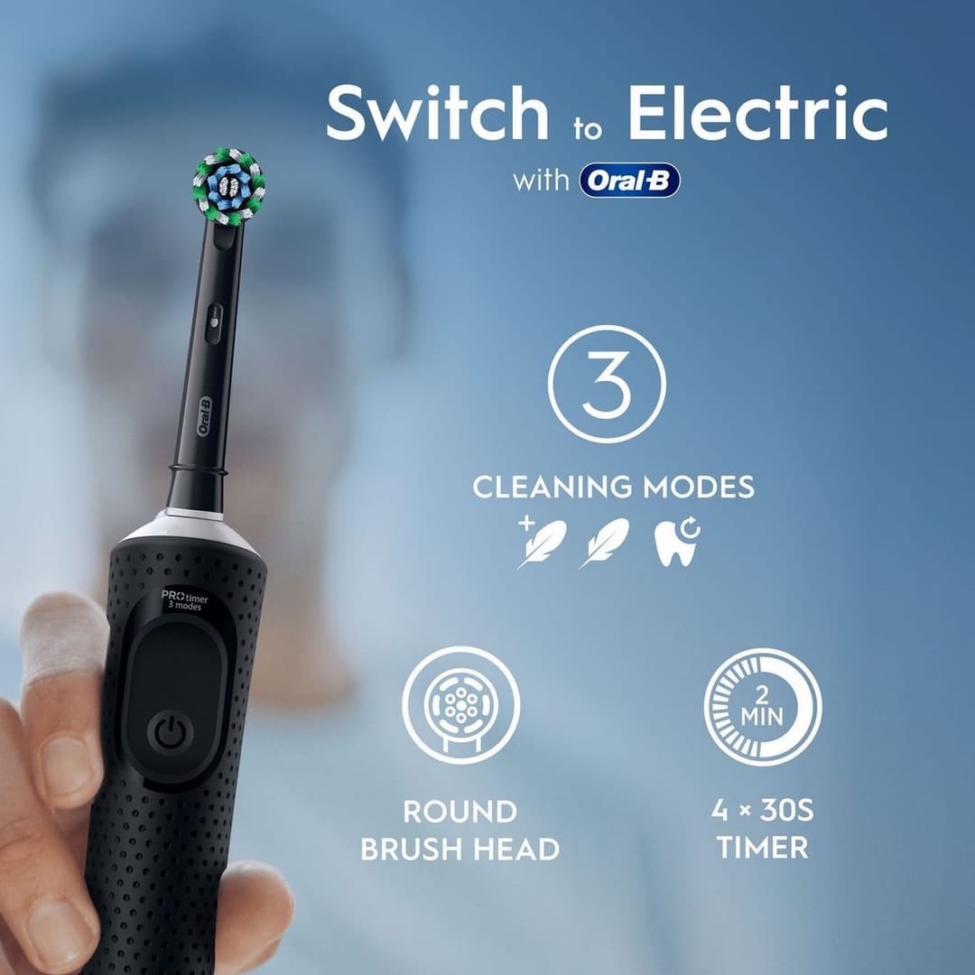 Oral-B Vitality Pro Electric Toothbrush - Black, 2 Brush Heads - Image 2