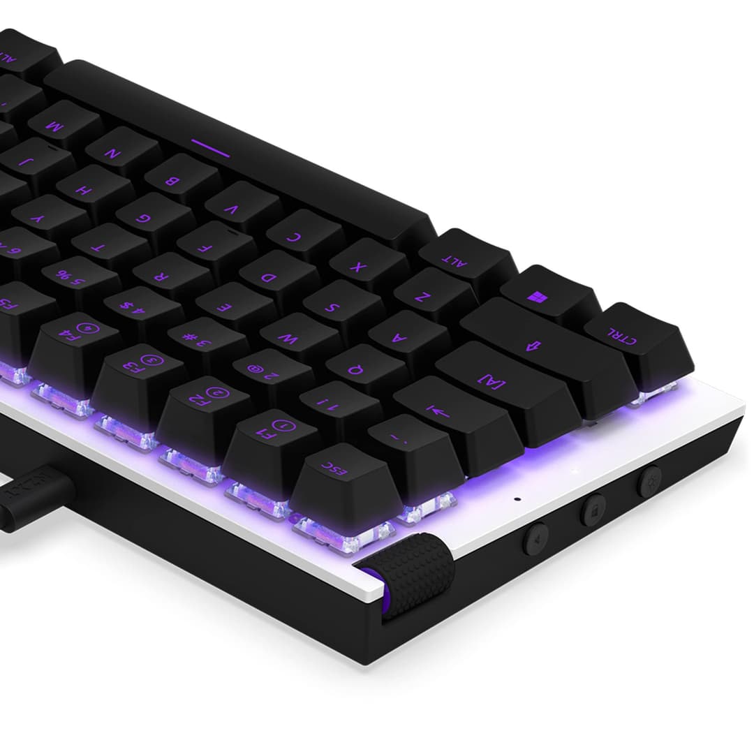 NZXT Function 2022 Mini TKL Mechanical PC Gaming Keyboard - White - Image 2
