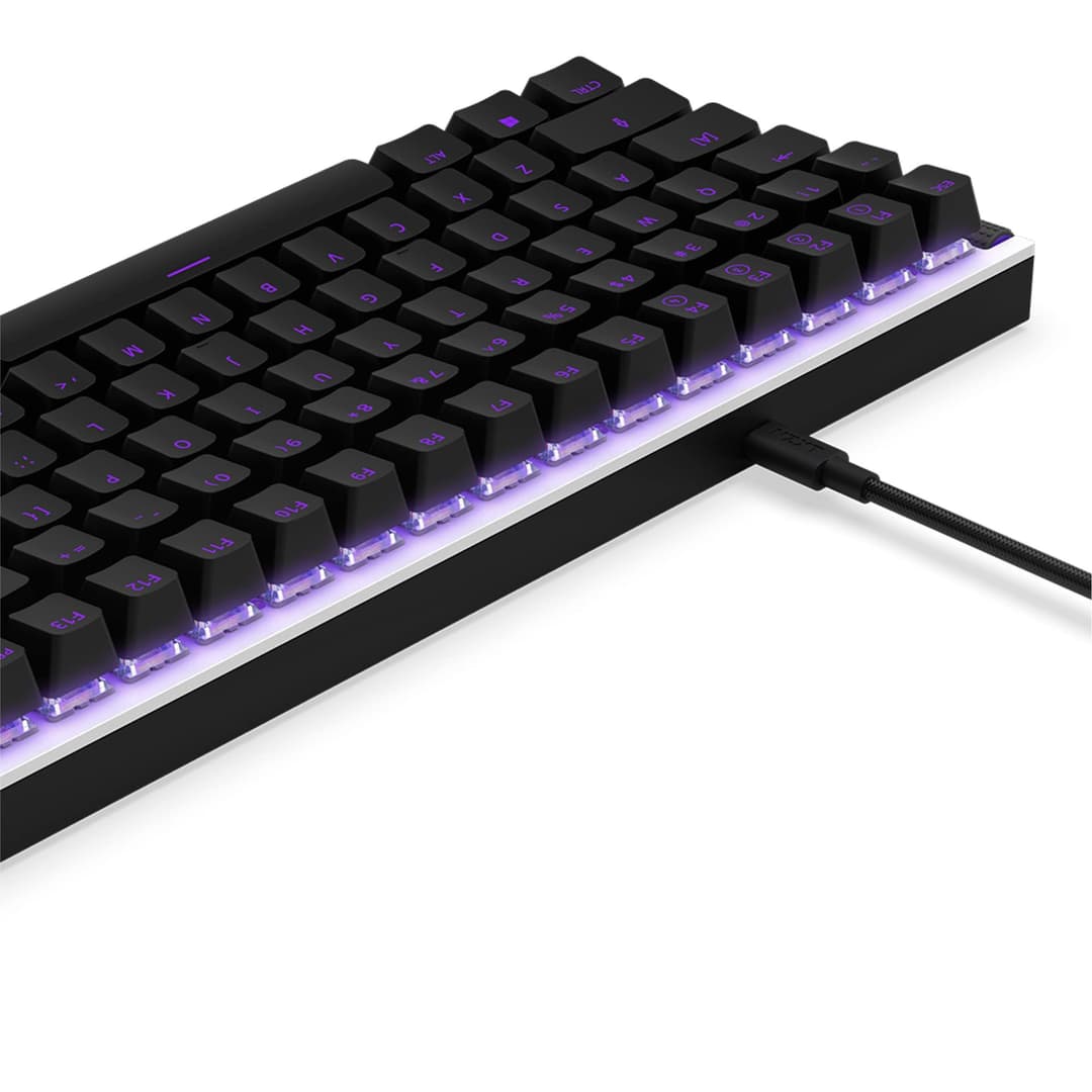 NZXT Function 2022 Mini TKL Mechanical PC Gaming Keyboard - White - Image 3