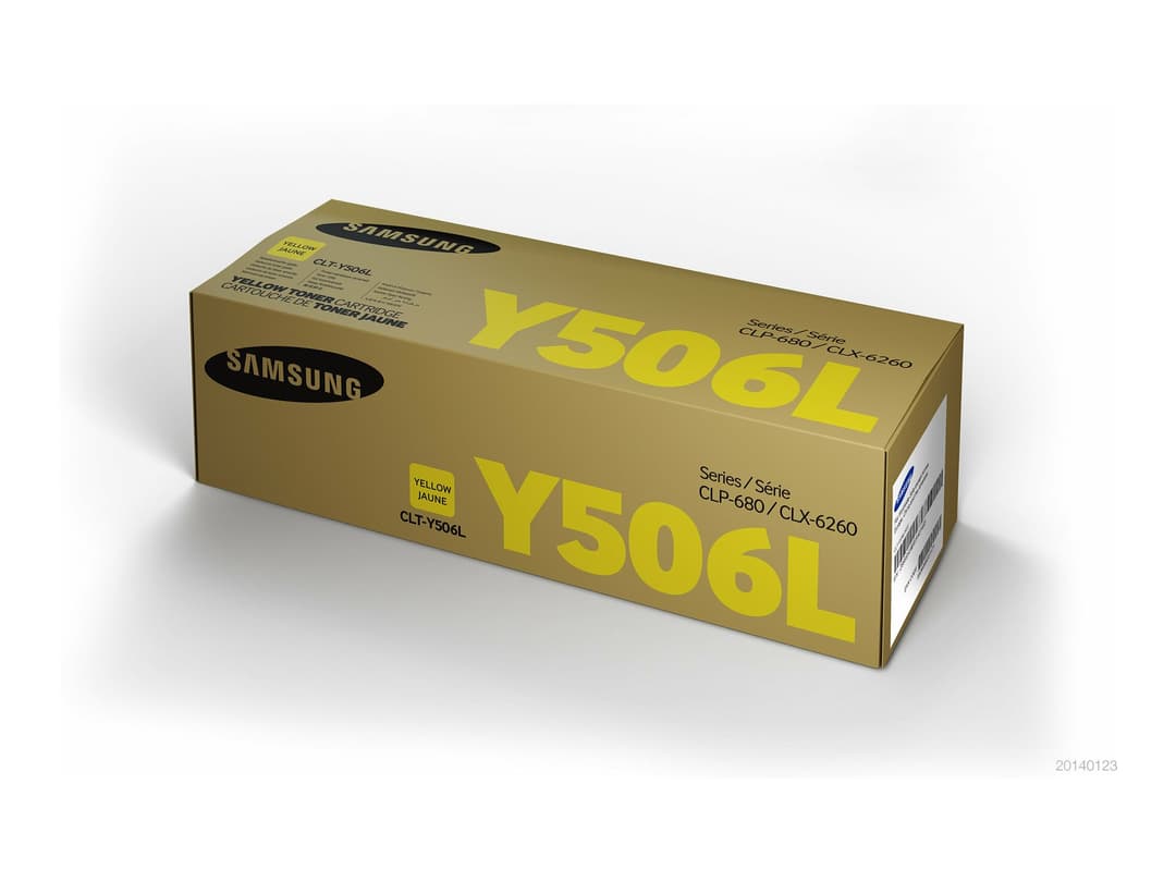 Samsung CLT-Y506L High Yield Original Toner Cartridge (SU515A) - Yellow - Image 1