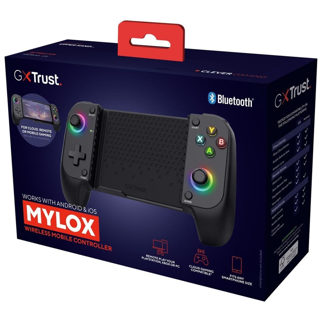 Trust Mylox Wireless Mobile Gaming Controller - Black - Image 2