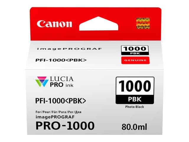 Canon PFI-1000 PBK - photo black - original - ink tank - Image 2