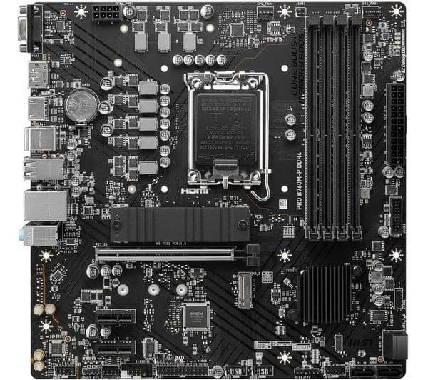 MSI PRO B760M-P Micro-ATX Motherboard Intel 14th 13th 12th Gen LGA 1700 DDR5 - Image 1