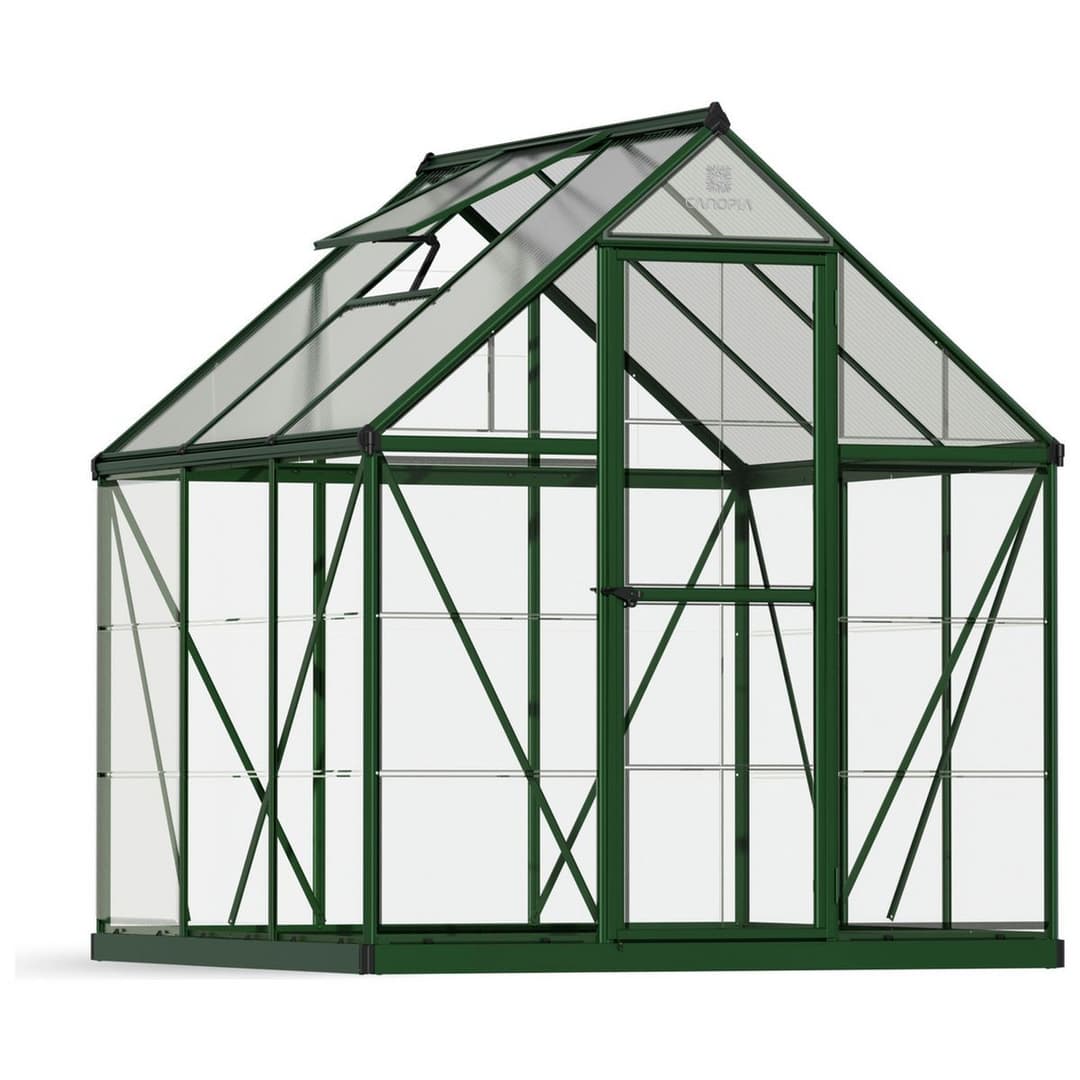 Palram Canopia Hybrid Green Greenhouse - 6 x 6ft - Image 1