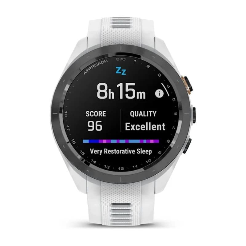 Garmin Approach S70 42mm GPS Golf Smartwatch with AMOLED Display - White - Image 8
