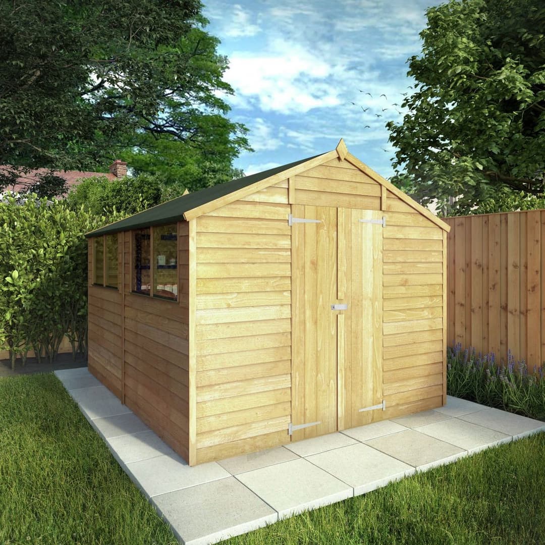 Mercia Wooden Overlap Garden Shed 10 x 8ft - Image 3