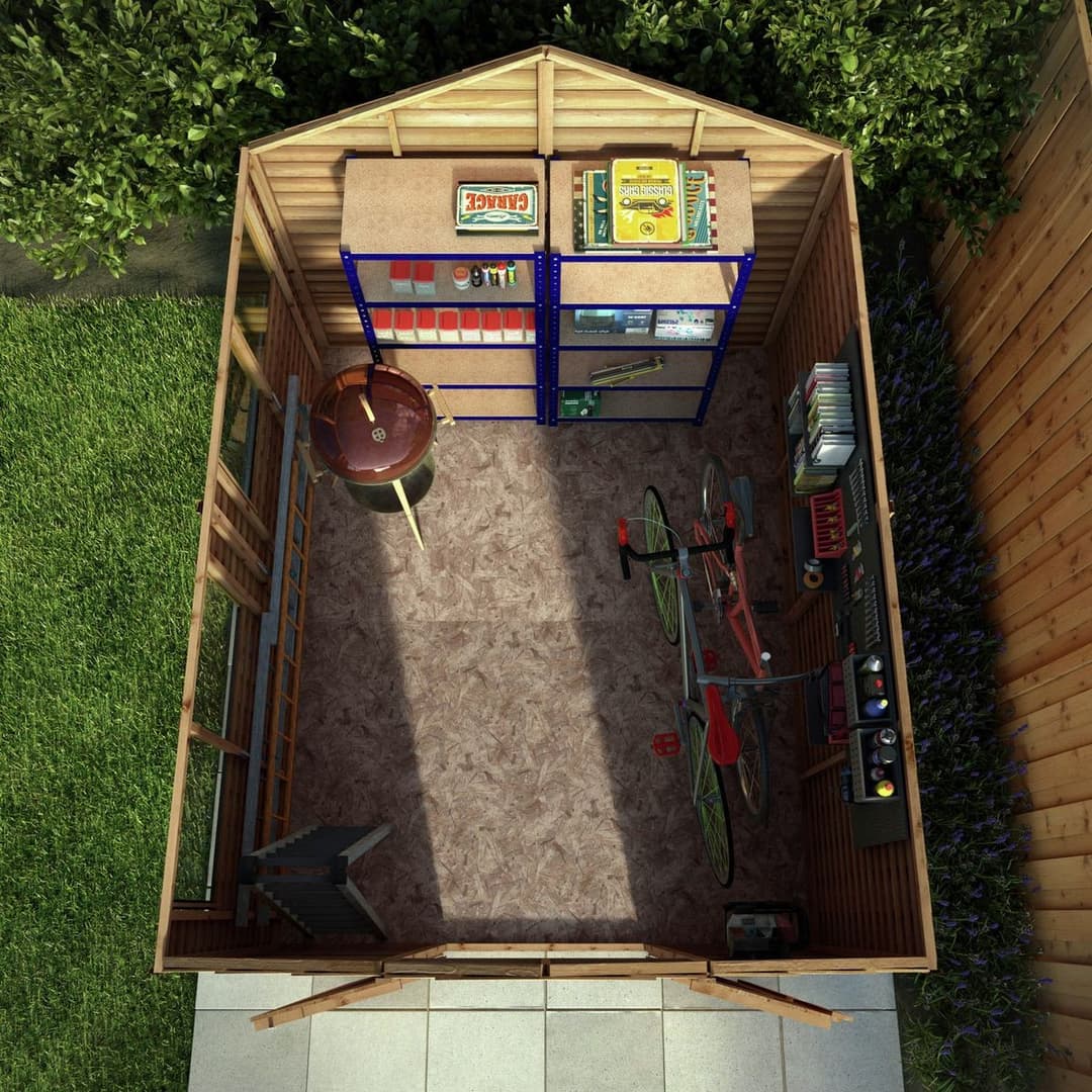 Mercia Wooden Overlap Garden Shed 10 x 8ft - Image 4