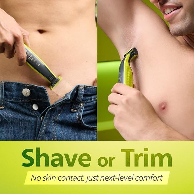 Philips OneBlade Turbo2X Face and Body Electric Trimmer and Shaver - Black - Image 3