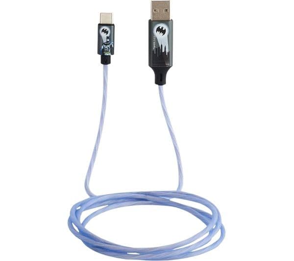 LAZERBUILT Batman Light-up USB Type-C to USB Cable - 1.2 m