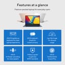 ASUS Vivobook 15 X1504ZA Intel Core i3-1215U 8GB 128GB SSD 15.6" W11H S Laptop - Quiet Blue thumbnail 8