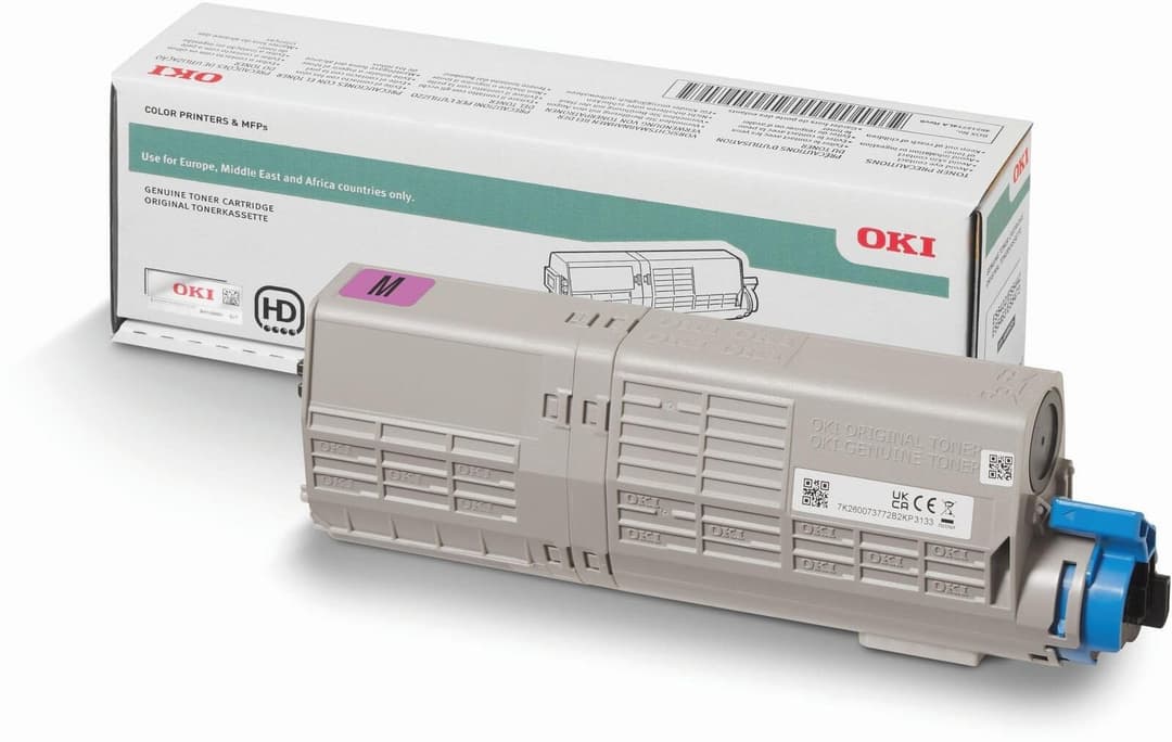 OKI 46490622 Original Toner Cartridge for ES5432, ES5442 & ES5473, 6,000 Pages - Magenta - Image 1