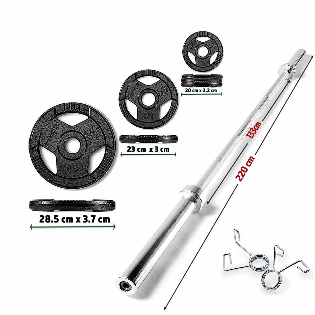 Marcy Cast Iron Weight Set - 60kg - Image 2