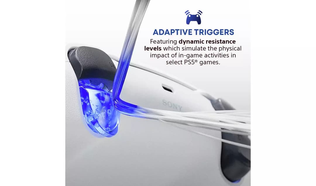 Sony PlayStation 5 Digital Edition 825GB Console Bundle with Two DualSense Wireless Controllers - White - Image 6