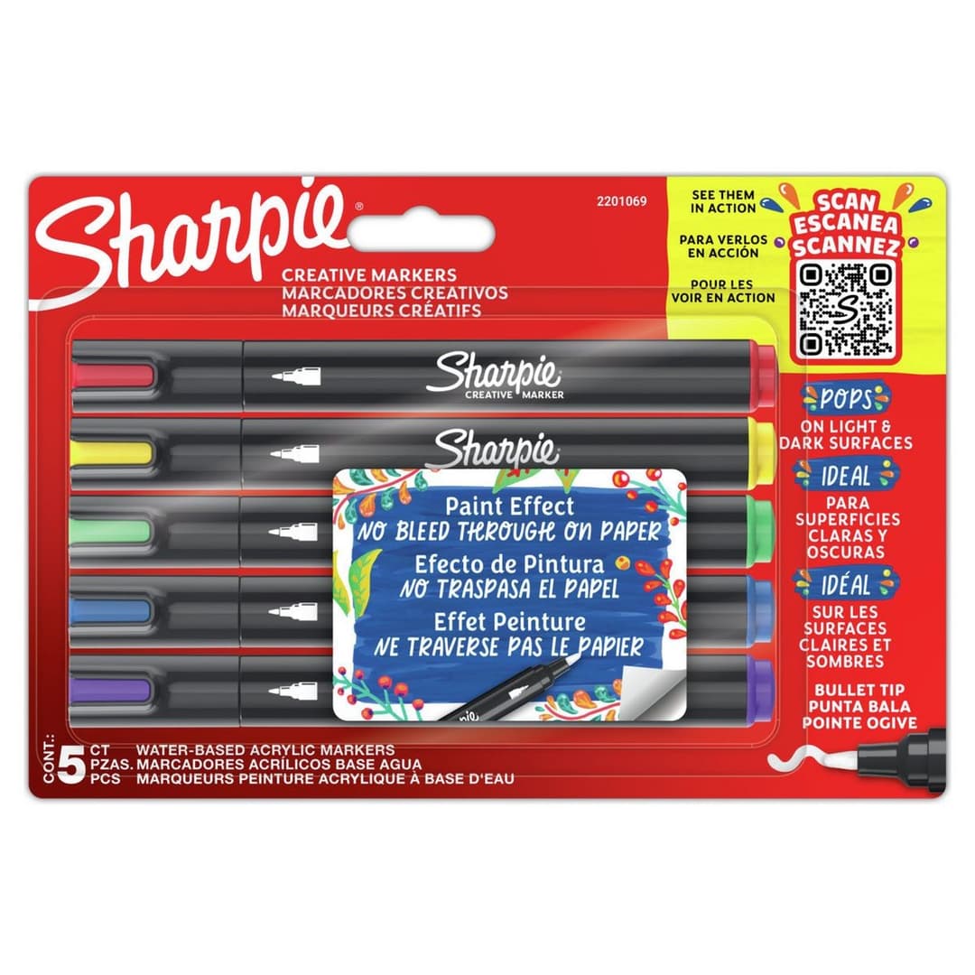 Sharpie Bullet Tip Creative Markers - 5 Pack - Image 1