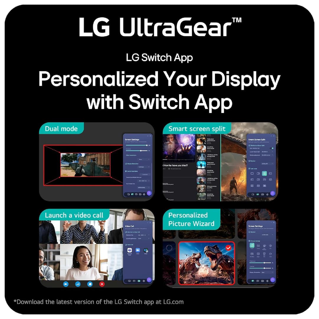 LG UltraGear 32G600A-B 31.5" Quad HD VA 180Hz 1ms AMD FreeSync HDR10 Curved Gaming Monitor - Image 9