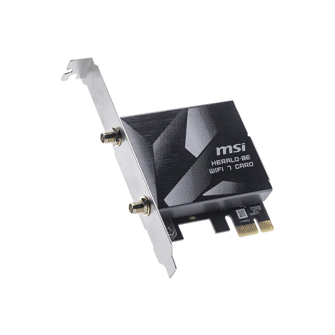 MSI HERALD BE9400 WiFi 7 Tri-Band PCIe x1 Expansion Card - Image 3