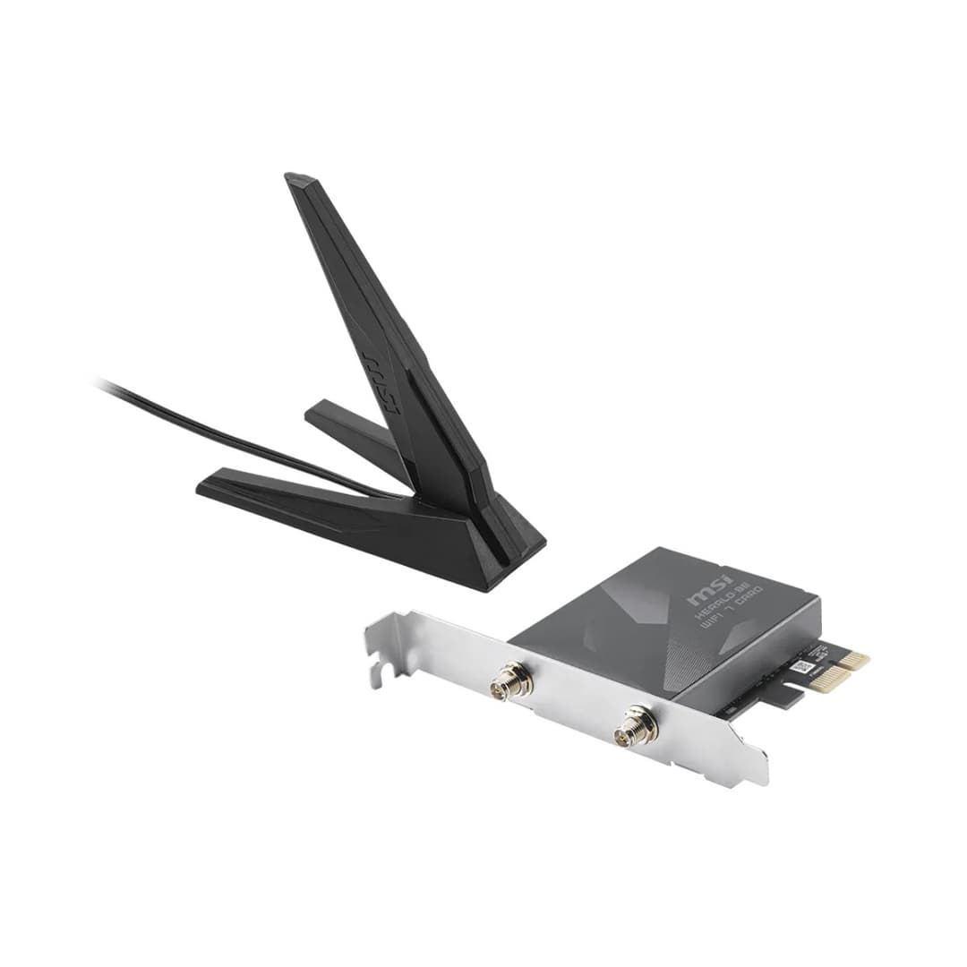 MSI HERALD BE9400 WiFi 7 Tri-Band PCIe x1 Expansion Card - Image 4