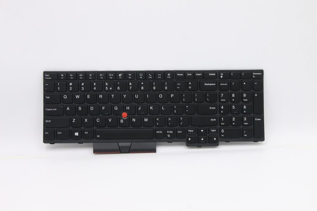 Lenovo ThinkPad P15s Gen 1 (20T4, 20T5) Backlit Keyboard with Numeric Keypad Black Euro English - 5N20V78024 (CMNM-CS20,BK-BL,CHY,EURO ENG) - Image 1