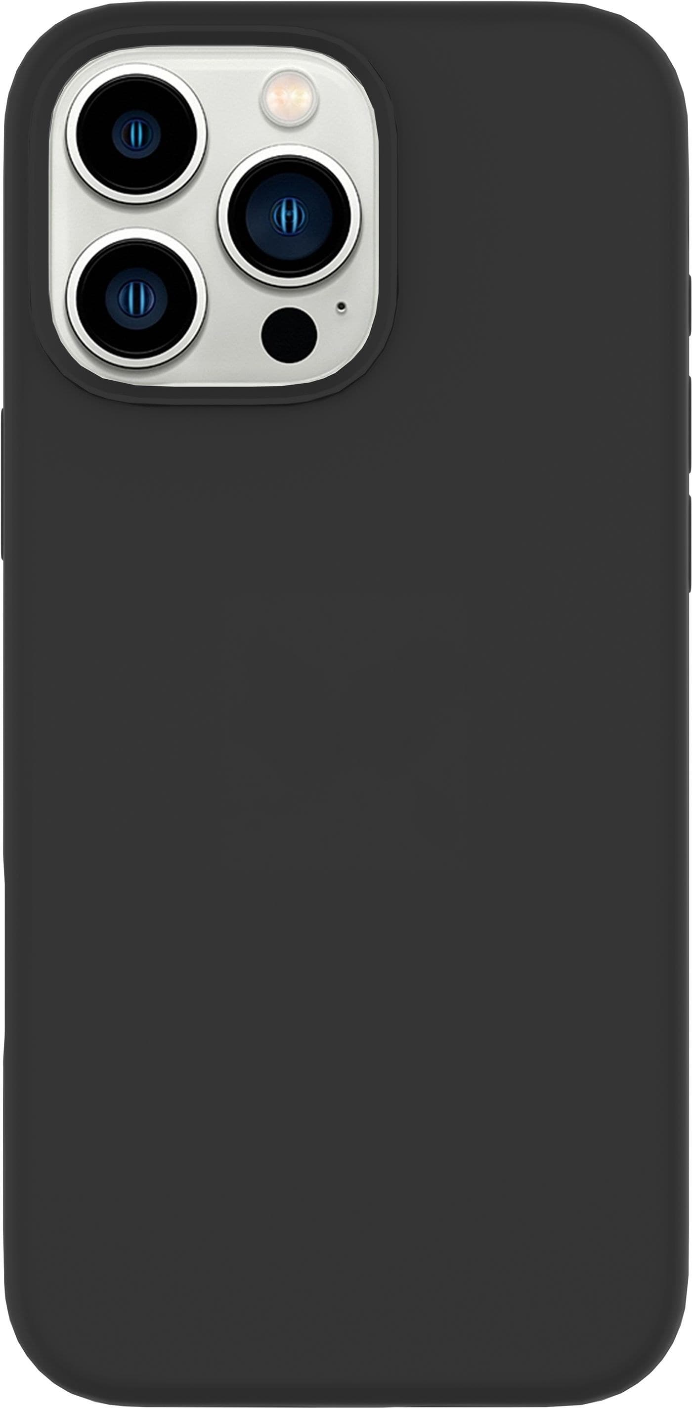 eSTUFF INFINITE (GRS) RIGA Silicone Case for Apple iPhone 16 Pro Max - Black, Bulk Packaging (ES67120053-BULK)