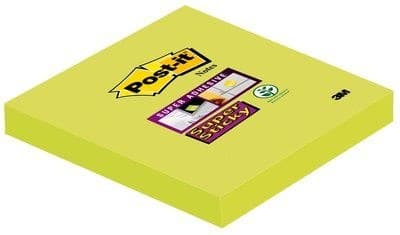 3M 6546SA note paper Square Lime 90 sheets Self-adhesive