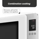 SMEG Collezione MOC02WHMUK Combination Microwave 27L 900W Air Fry Convection Grill 25 Programmes - White thumbnail 5