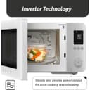 SMEG Collezione MOC02WHMUK Combination Microwave 27L 900W Air Fry Convection Grill 25 Programmes - White thumbnail 6