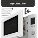 SMEG Collezione MOC02WHMUK Combination Microwave 27L 900W Air Fry Convection Grill 25 Programmes - White thumbnail 7