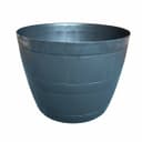 Whitefurze 50cm All-Purpose Barrel Planter - Black thumbnail 2