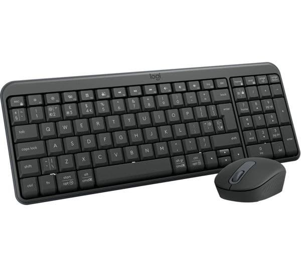 Logitech MK250 Wireless Keyboard & Mouse Set Graphite - Image 1